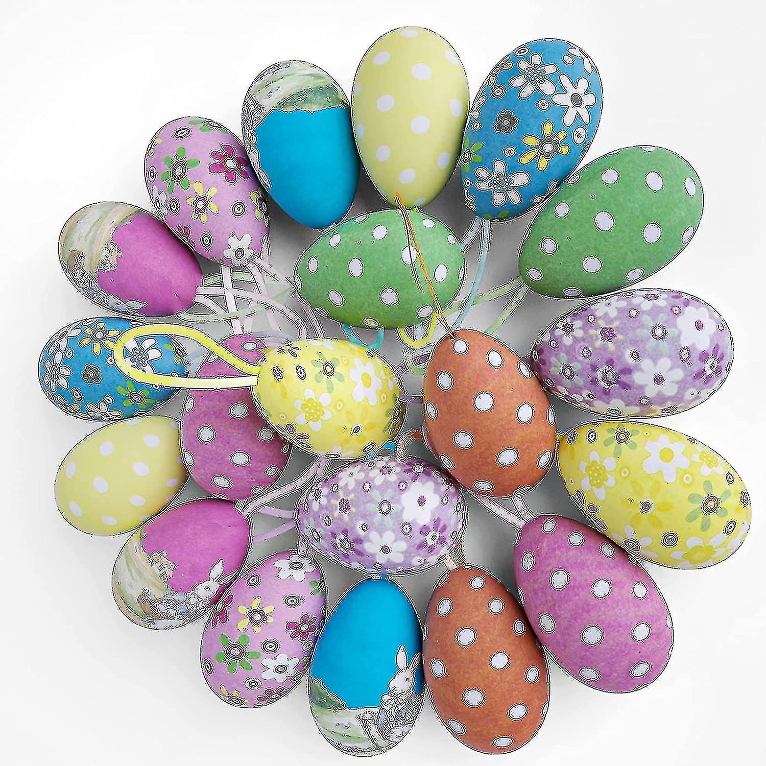 Pack Of 20 Easter Eggs, Decorative Plastic Eggs, Easter Best Gift Best Gift