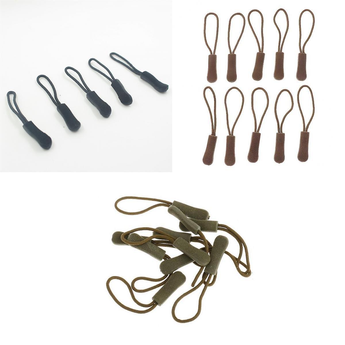 30Pcs/lot Non-slip Zipper Pull Cord Zip Puller Zip Fastener Replacements