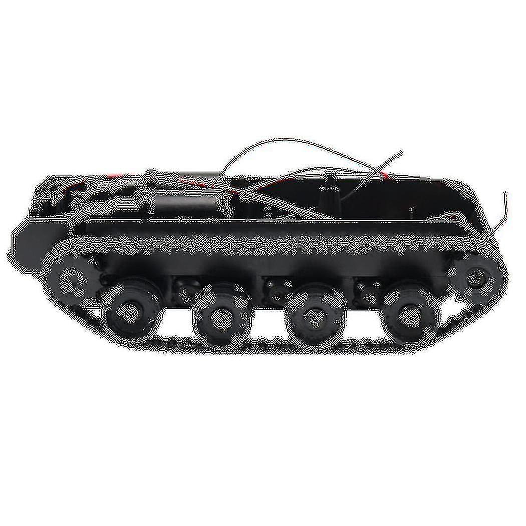 Rc Tank Smart Robot Tank Car Chassis Kit Rubber Track Crawler per 130 giocattoli robot fai-da-te del motore per Chil