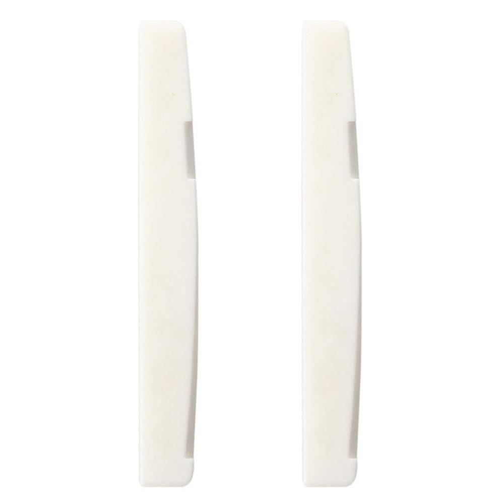 2x Folk Saddle Bridge Bone Bone Guitar Saddle