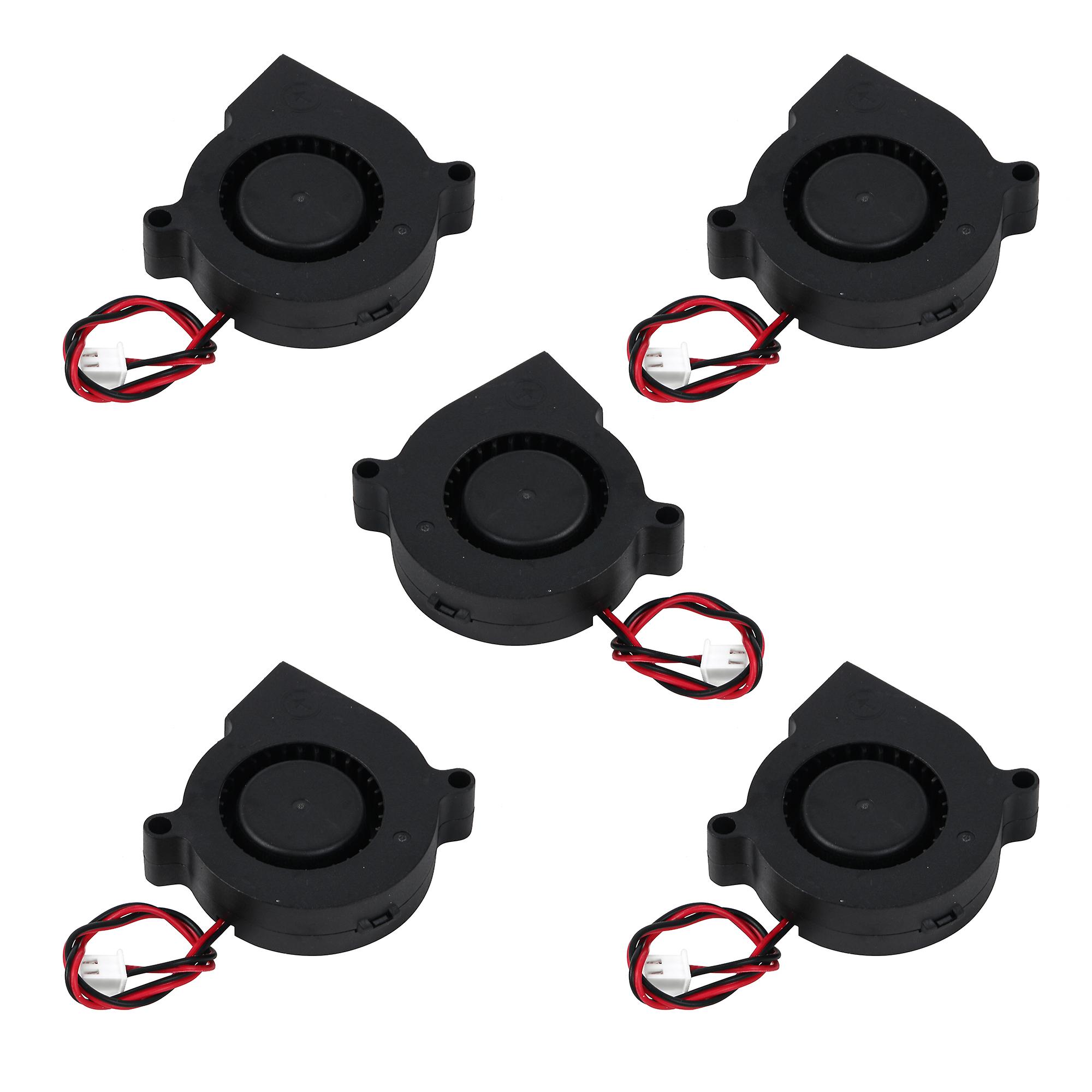 5Pcs 5015 24 Volt Turbo Cooling Fan for 3D Printer 52x15mm 0.22A 2.64W