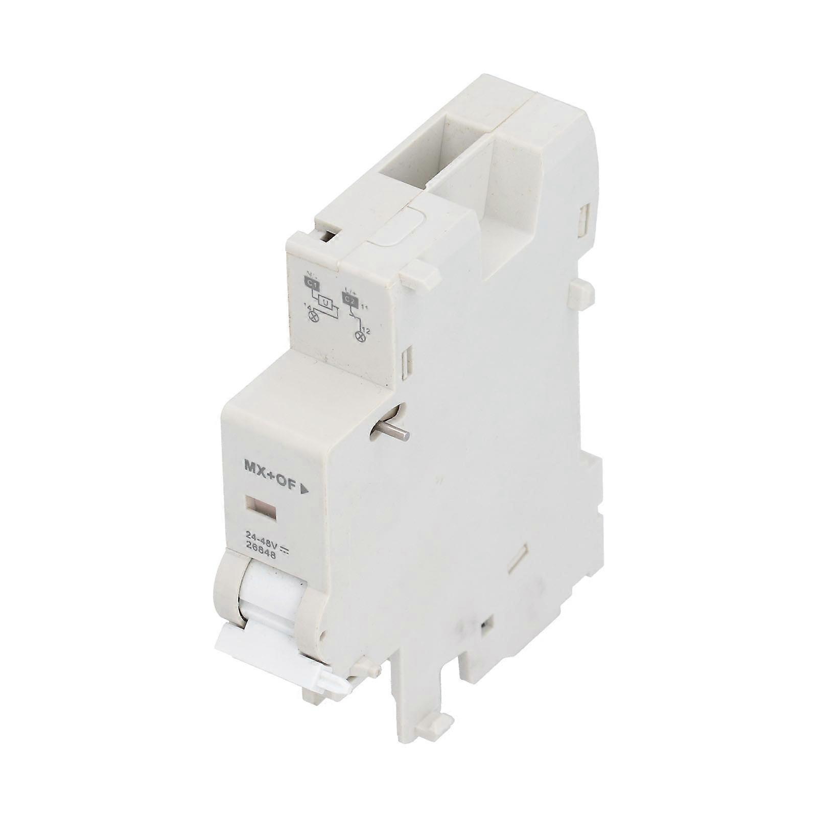 Ouitble Circuit Breaker Accessories Circuit Breaker Alarm C65 MX+OF Waterproof Shunt Auxiliary Release, AC DC 24-48V