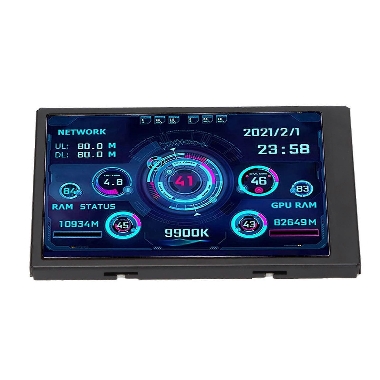 3,5-Zoll-IPS-USB-Mini-Bildschirm AIDA64 PC CPU-RAM-Datenmonitor PC-Sensor-Panel-Display-Temperaturmonitor Computer-Temperaturmonitor
