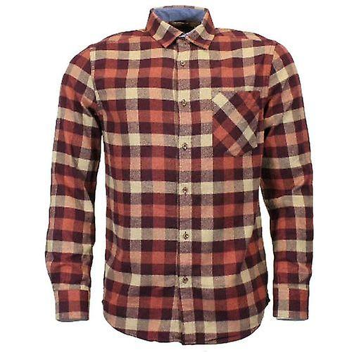 Mens Double Brushed Cotton Flannel Check Shirt