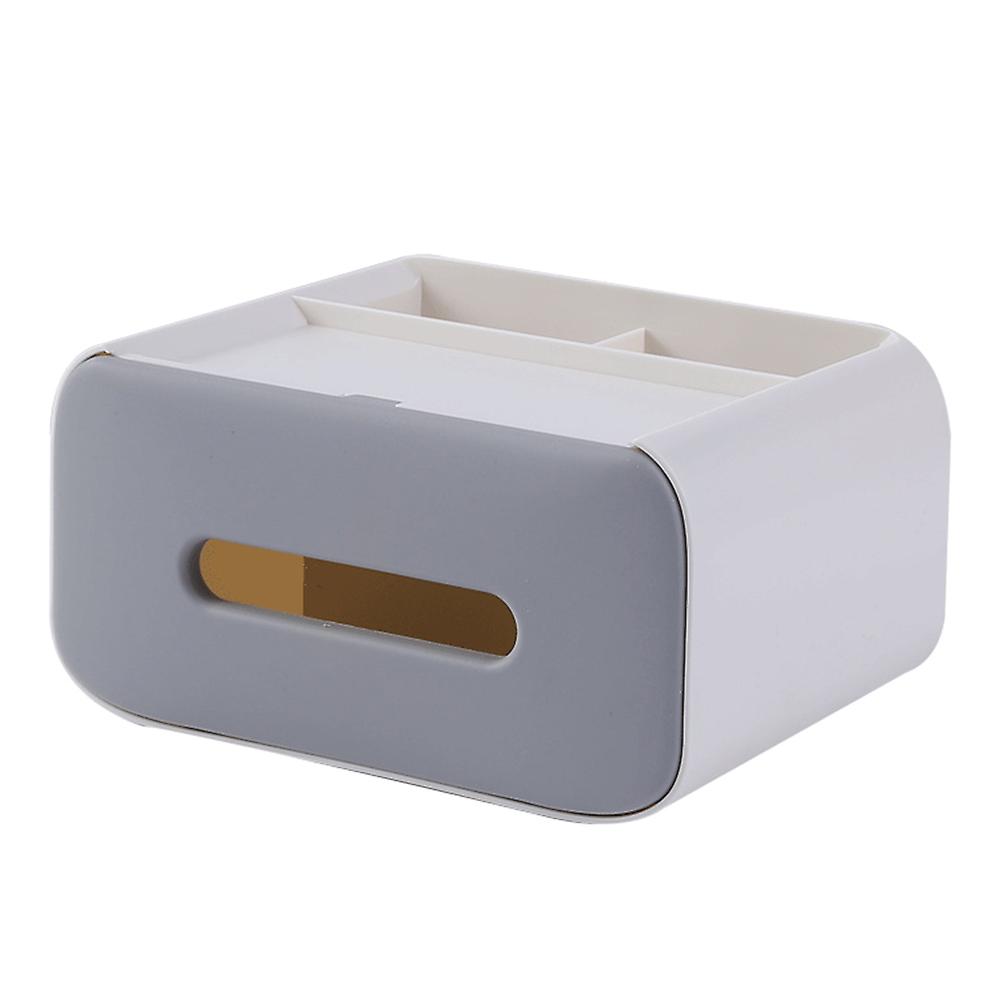 Multifunctional Tissue Box Home Office Sundries Storage Box Desktop Remote Controller Organizer