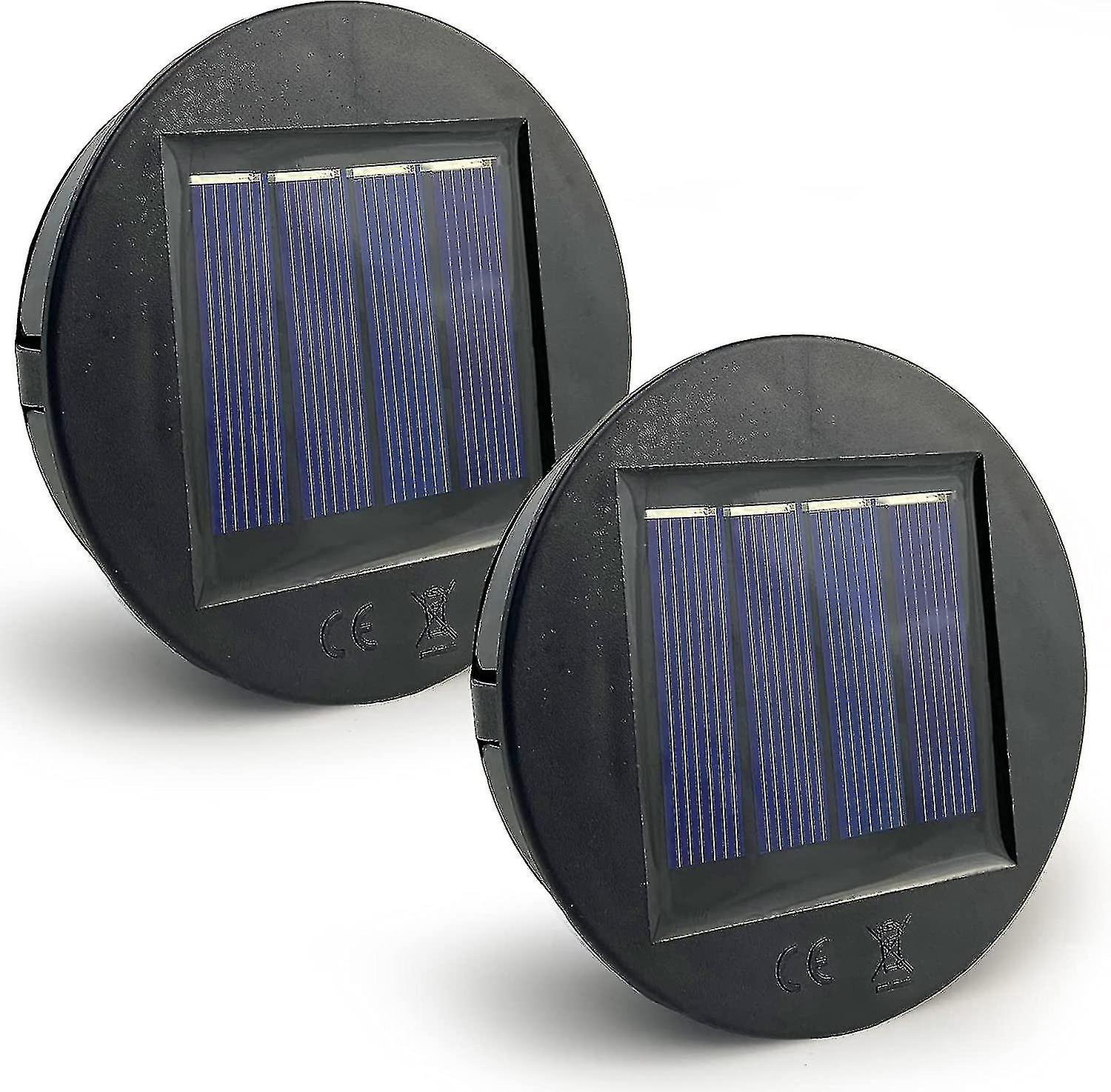 2 Pack 8cm Diameter Replacement Solar Lights(haoyi)-g