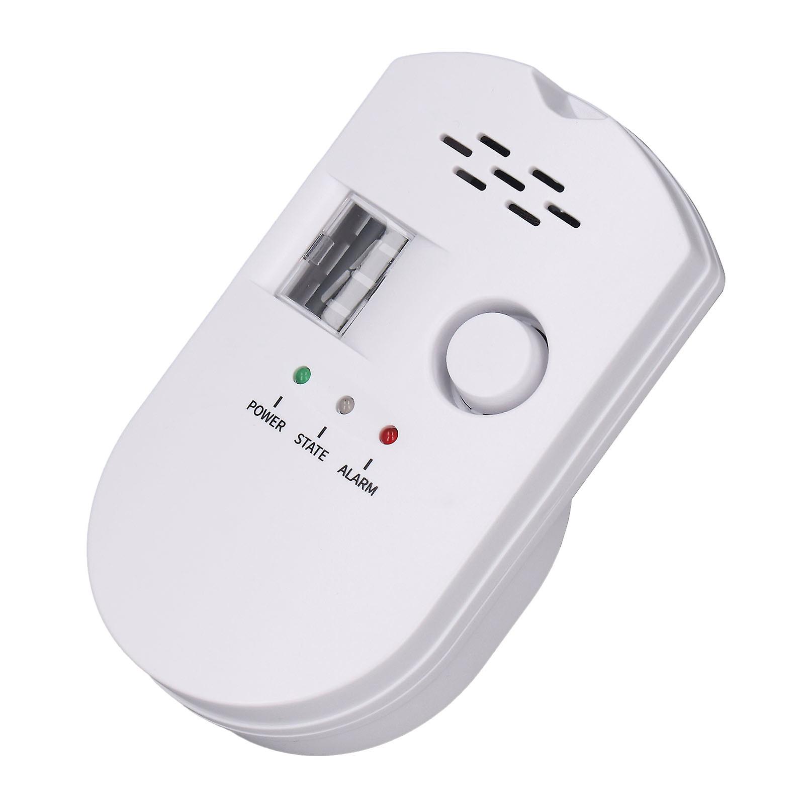 Natural Gas Detector Plug In Ultra Sensitive Digital Display Flammable Gas Alarm for Kitchen Camper 100 to 240V EU Plug