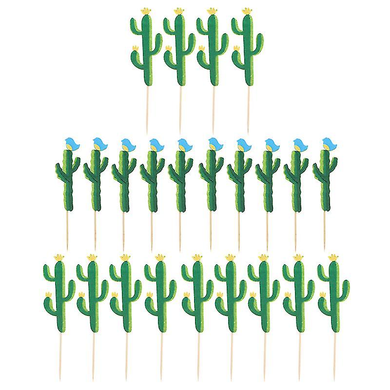 25pcs Cactus Cake Topper
