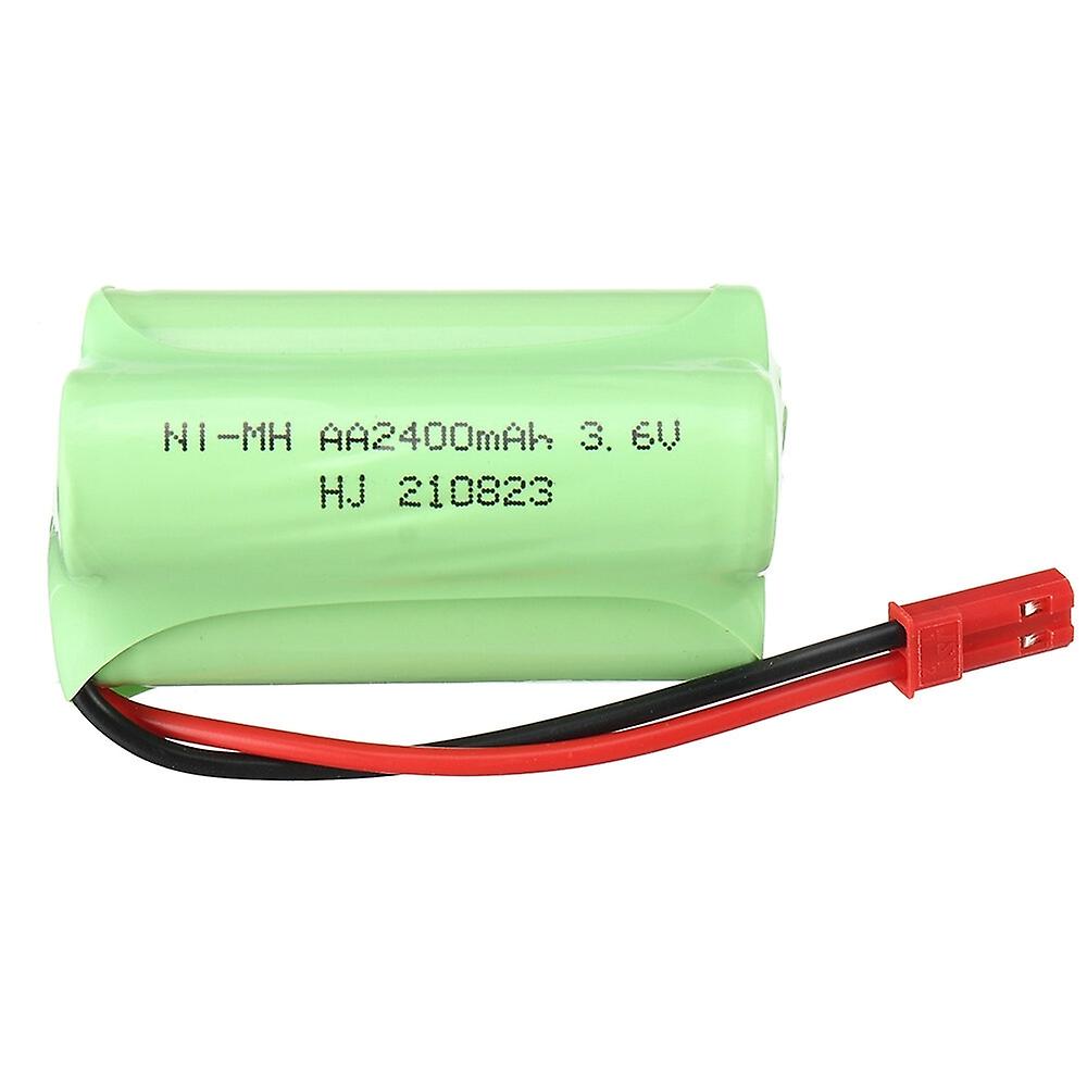 HJ 3.6V 2400mAh AA NIMH Battery JST/SM Plug for RC Car
