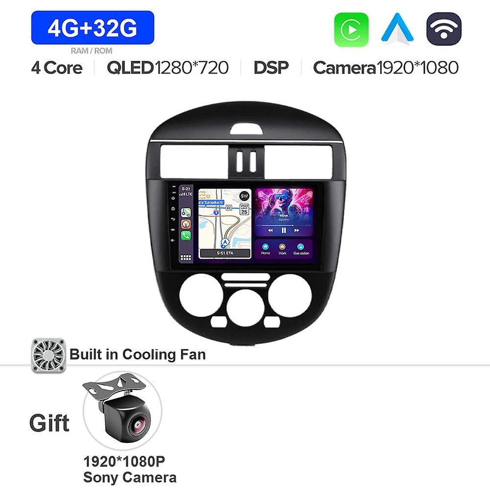 For Nissan Tiida 2011 - 2015 Android 13 Car Radio Stereo Wifi Gps Navigation Multimedia Touch Screen Player Head Unit Carplay