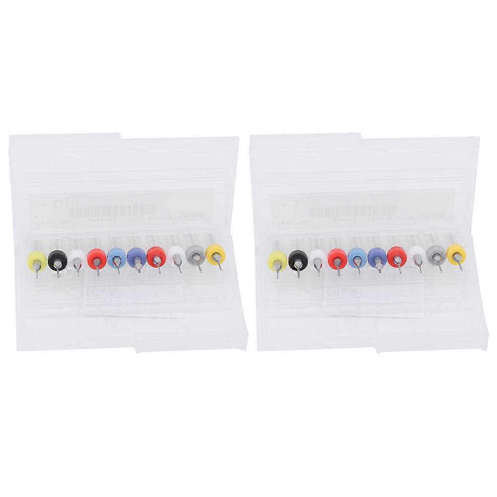 20Pcs Micro Drill Bit Set Alloy Circuit Board Mini Fixed Shank 0.1mm?1mm Accessories