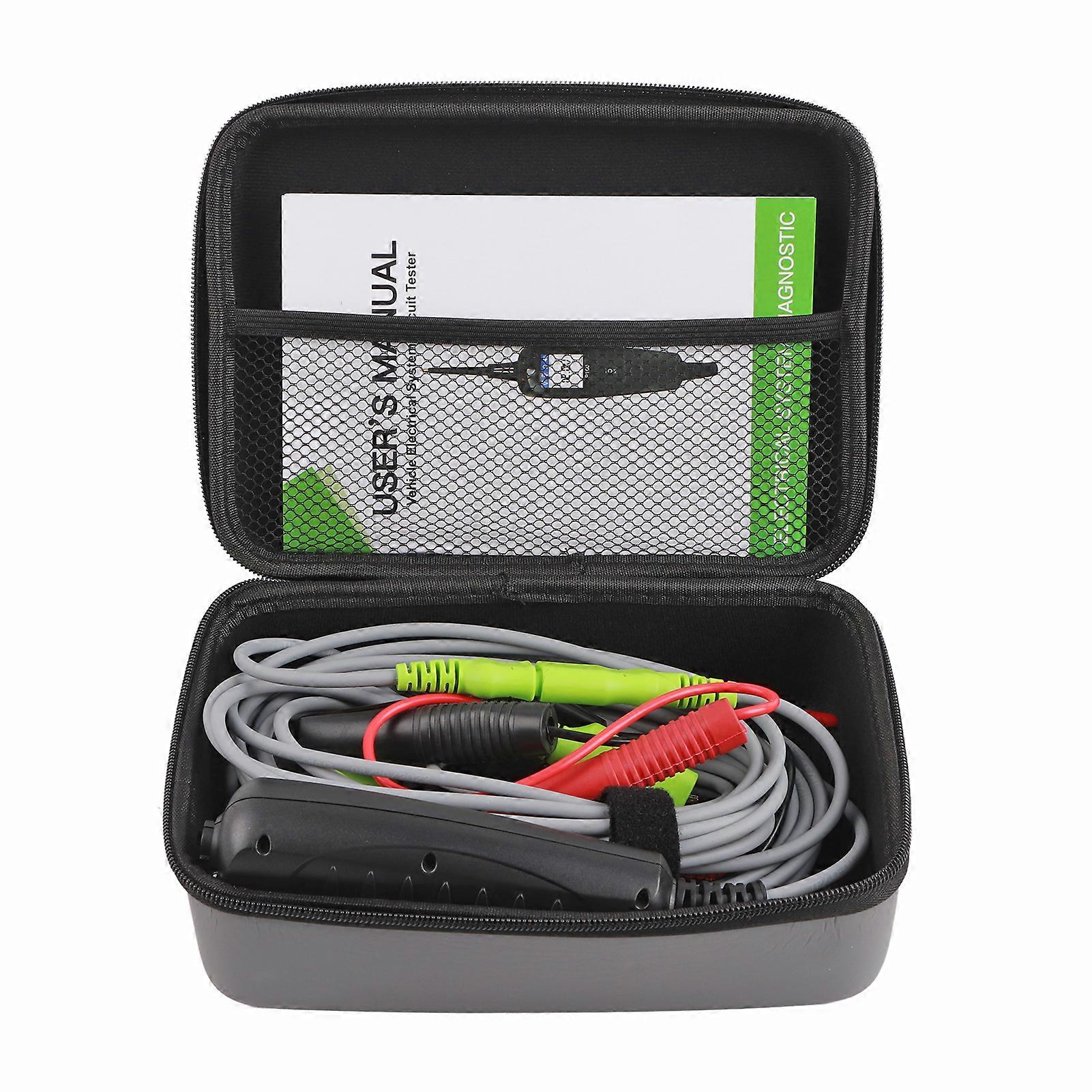 TopDiag P100 Automotive Electric Circuit Tester Power Probe MultiFunction Voltage Testing with 32.8ft Extension Cable E2U511