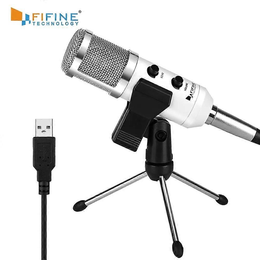 Microphone USB, microphone à condensateur Plug & Play pour PC / ordinateur Podcasting One Line Meeting Self Studiorecording (k056)