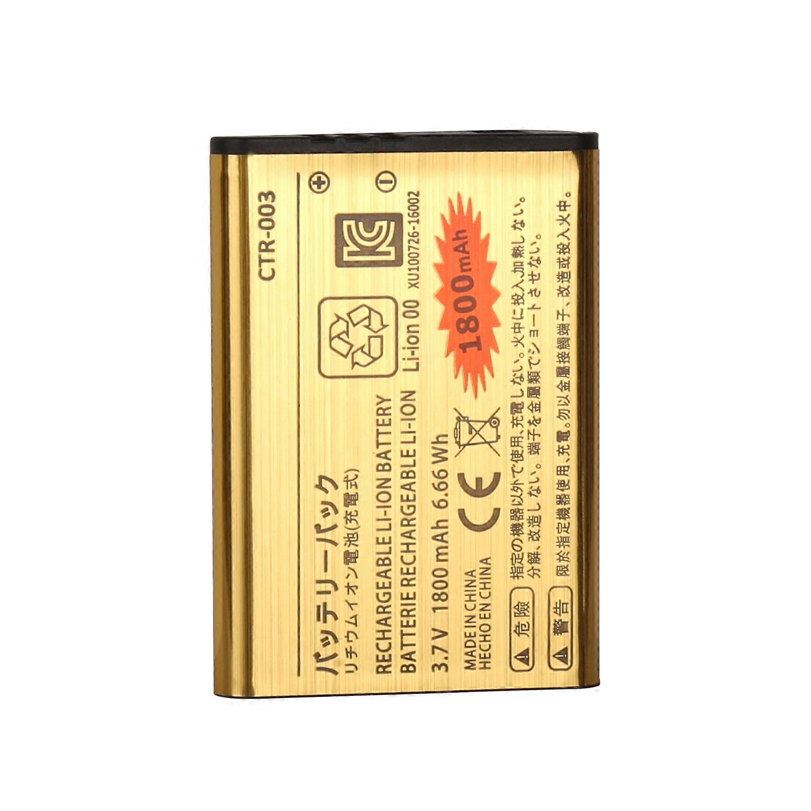 Ctr 003 Ctr 003 V 3,7 Mah batteri til Nintendo 3ds 2ds 2ds xl controller 1800