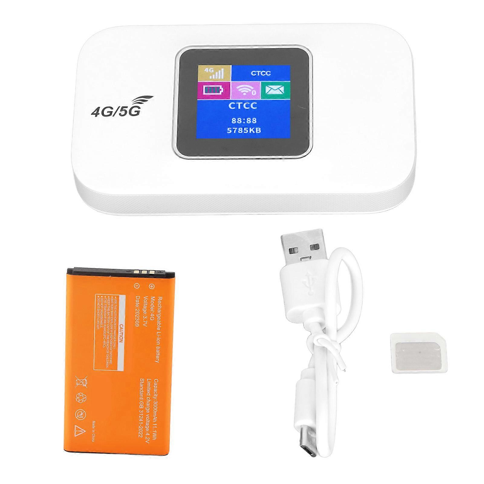 4G WiFi Router 150Mbps Micro SIM Card Slot Support 8 Users LED Display Mobile WiFi Hotspot for Europe Laptop Phone PC