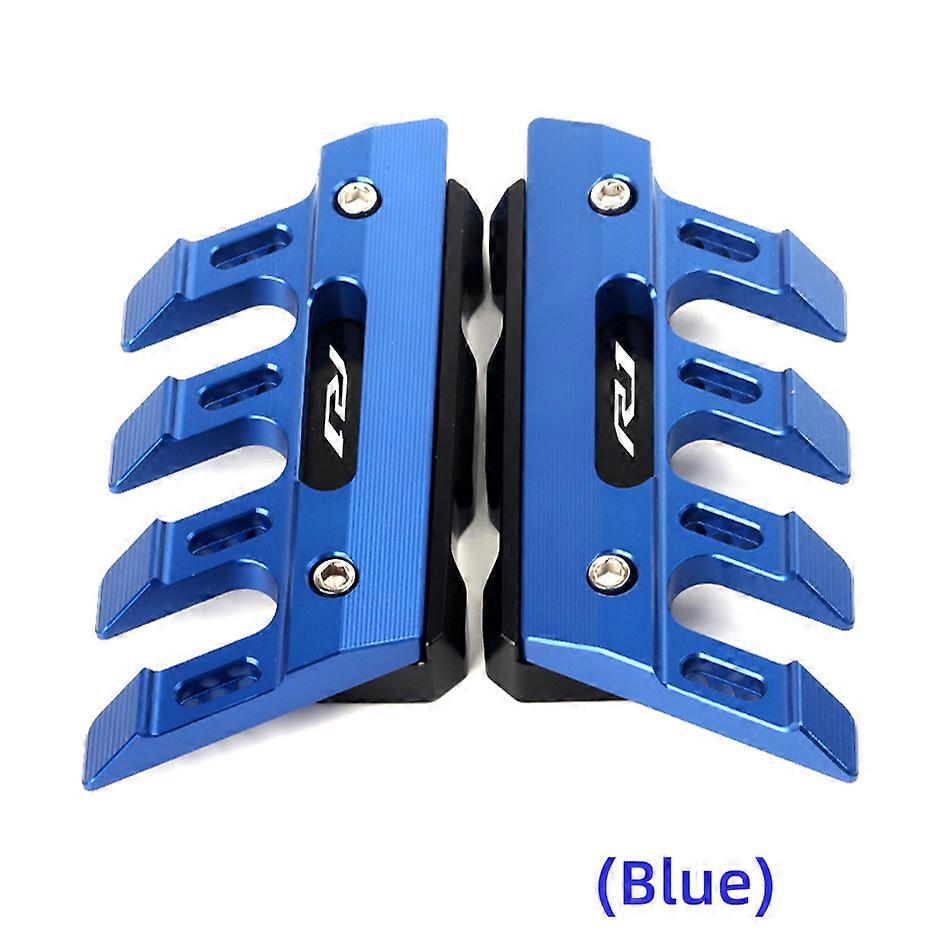 With Logo For Yamaha R1 R1m Yzf-r1 Yzfr1 Motorcycle Cnc Accessories Mudguard Side Protection Block Front Fender Anti-fall Slider