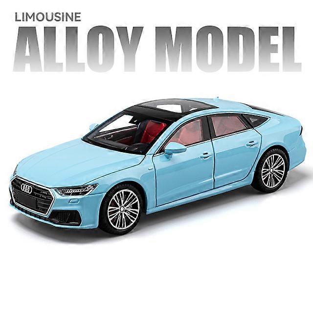 1:24 A7 Coupe Alloy Sports Car Model Diecasts Metal Vehicles Car Model Sound and Light Simulation Collection Kids Toy Gifts