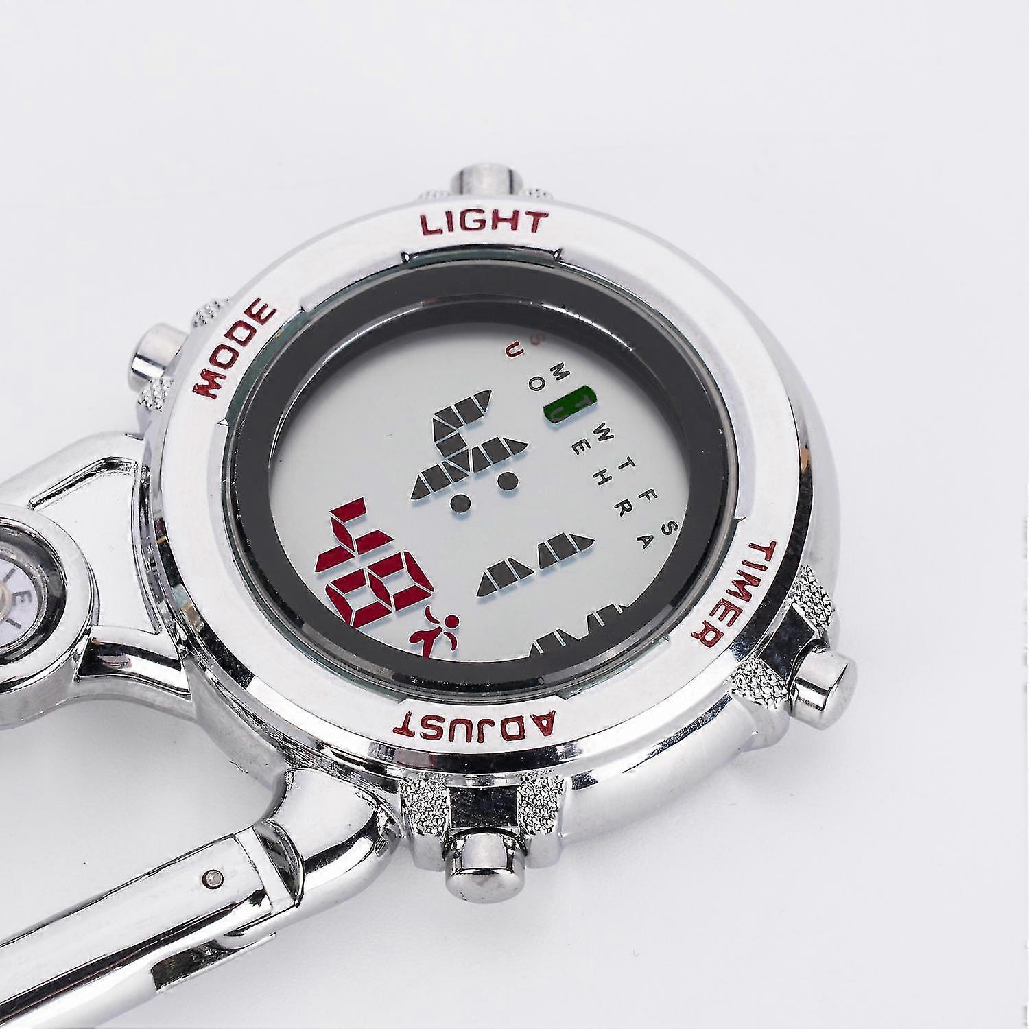 watch clip pocket compass climbing backpack carabiner temperature digital