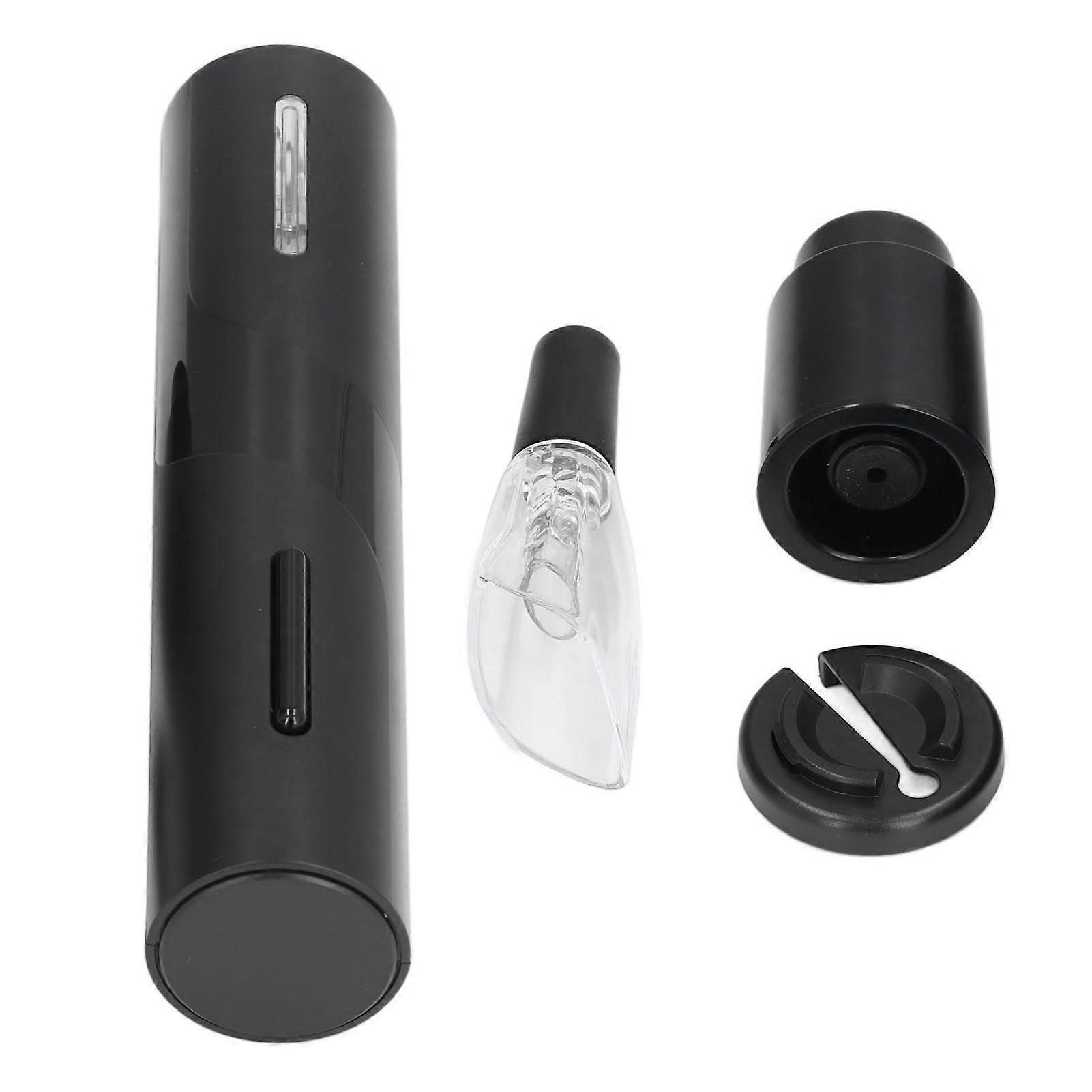 Electric Wine Opener Set with Battery Operated Corkscrew and Foil Cutter for Easy Wine Bottling