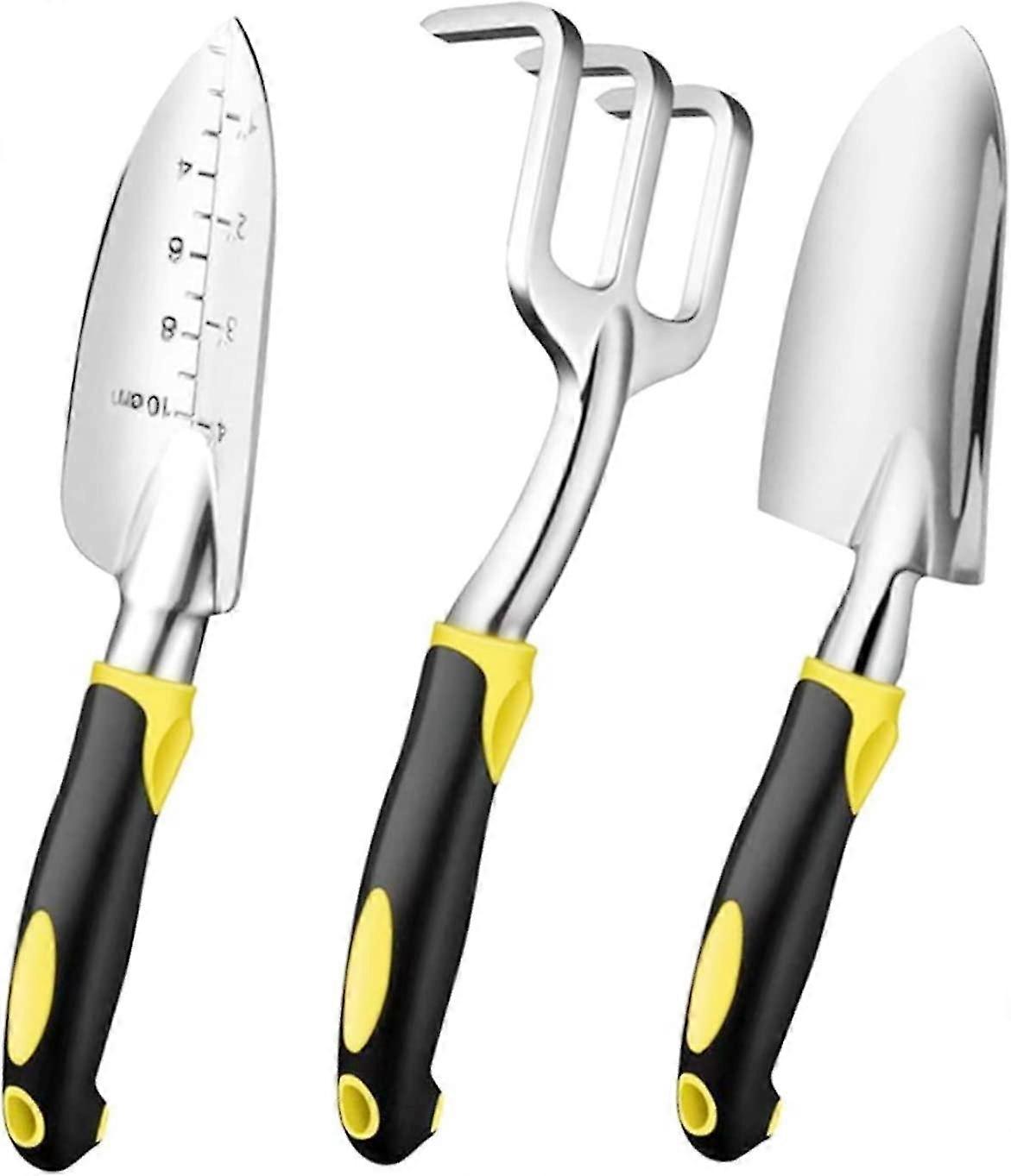 Gardening Tools 3 Pieces Hand Rake Spatula Transplanter Gardening Kits For Garden Maintenance