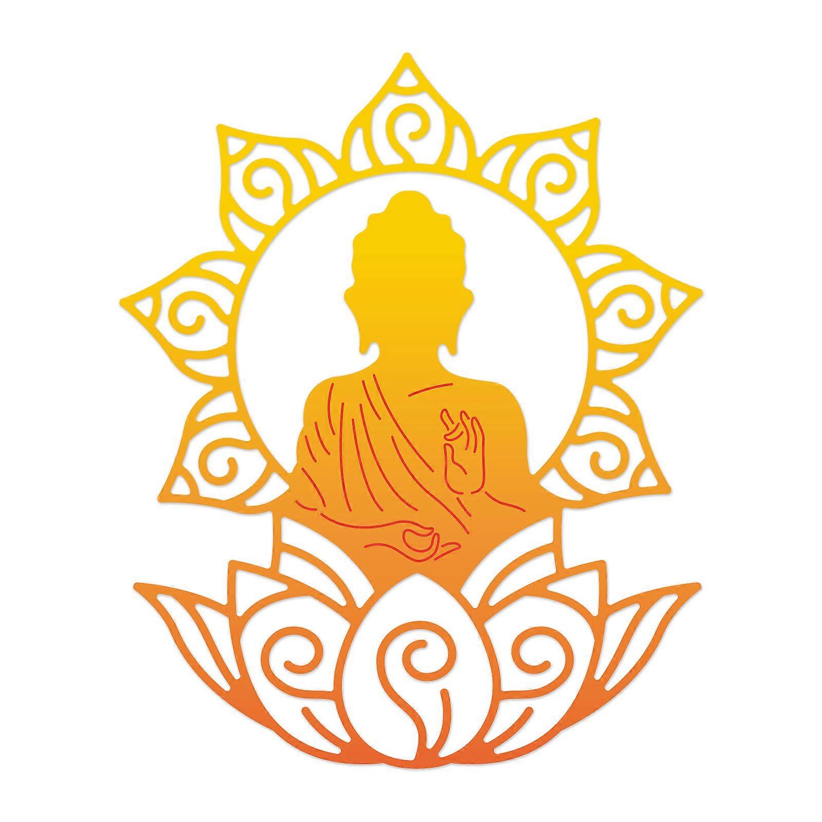 Buddha Pattern Decoration Template Reusable carbon steel Stencil
