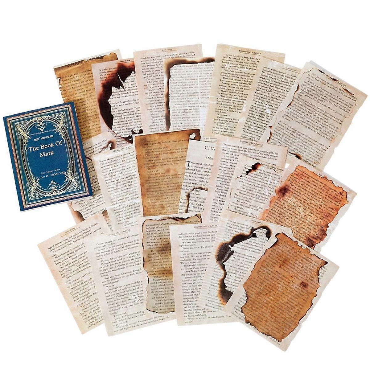 Retro Trace Book Page Material Paper Old Book Page Text Old Newspaper Decorative Material Paper Trace