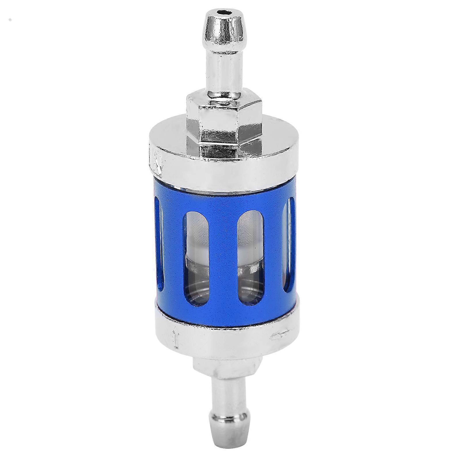 燃料フィルターエレメントアルミ合金カバーガラス車用ガラス交換ATV SUVオートバイピットバイクブルー