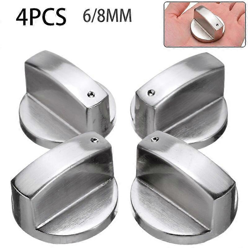 4Pcs/set Universal Rotary Switch Control Knobs Replacement Kitchen Cooker Gas Stove Oven Cooktop Control 6mm/8mm
