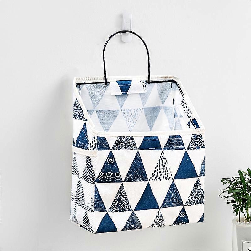 Wall Hanging Storage Bag with Side Pocket Dormitory Over The Door Canvas Bedside Organizer Pockets
