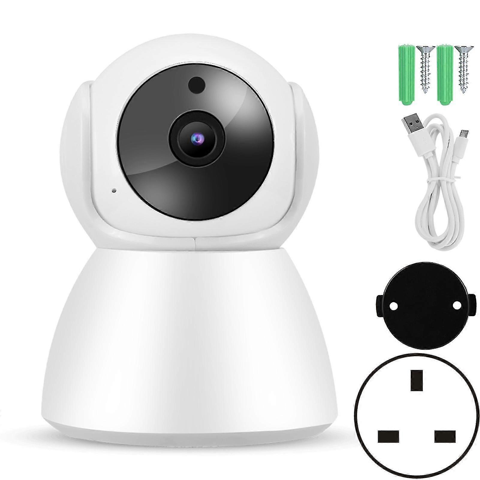 720p Wifi Ip Babycam 2-way Intercom Baby Care Monitor Home Ptz Camera 110-240v (uk)