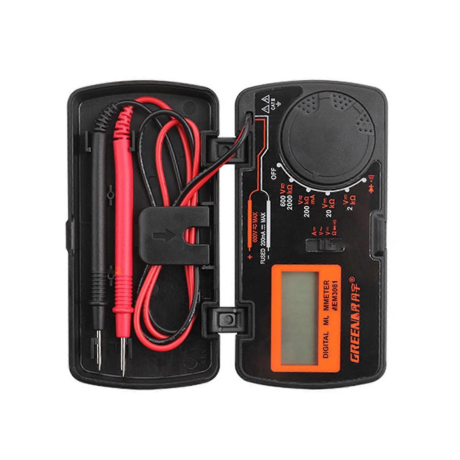 Phone-sized Automotive Electrical Digital Multimeter Pocket Capacitance Meter