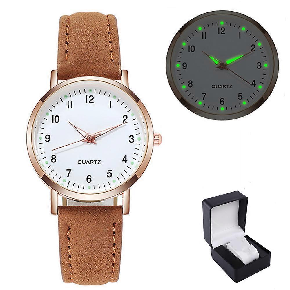 Dameure Lille Quartz Analogt Armbåndsur Casual Læder