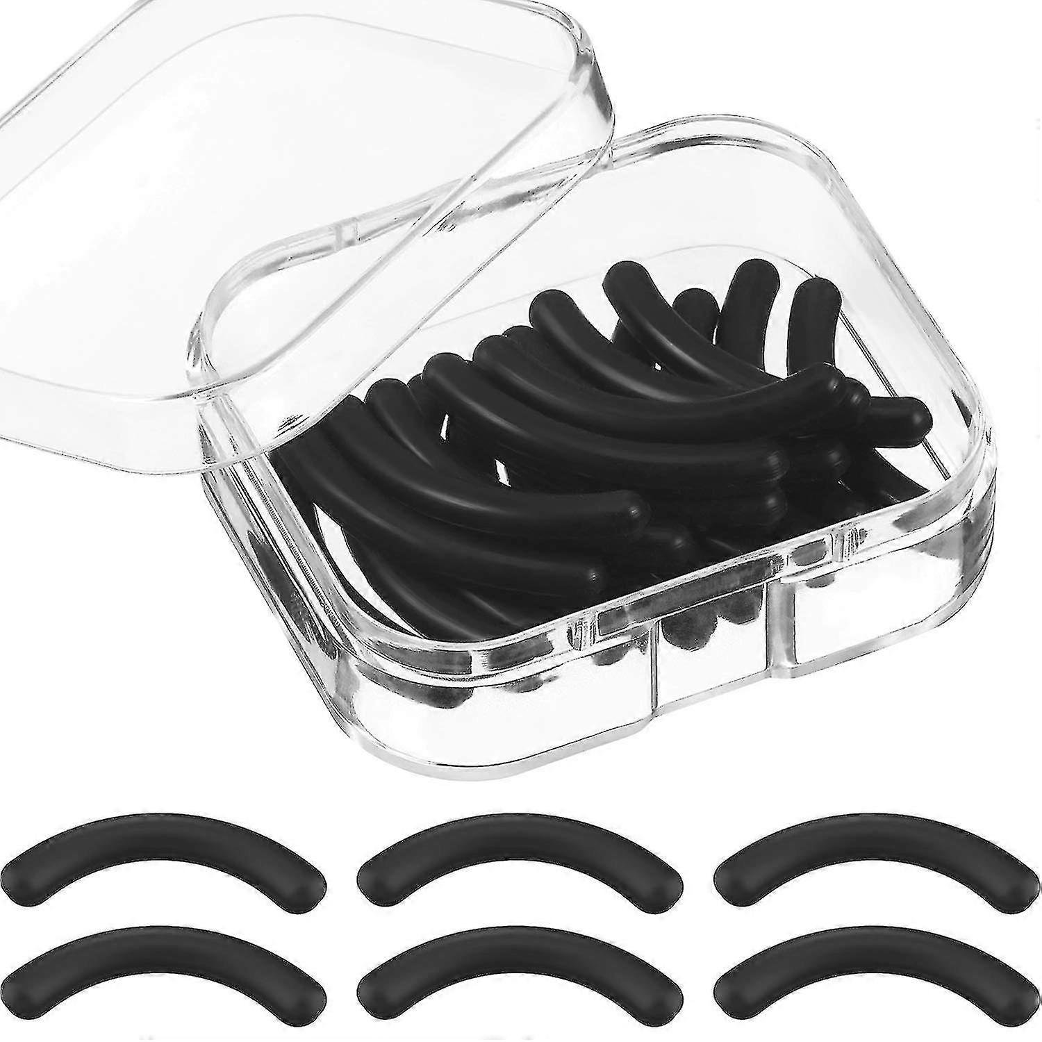 Hair Curler Replacement Silicone Rubber (black, 2 Pcs)