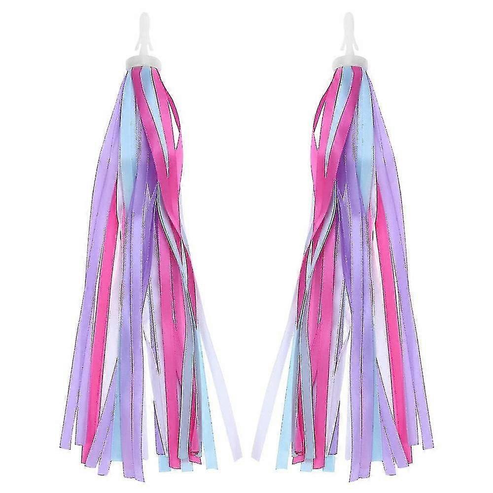 1 Pair Kids Bicycle Tassel Ribbon, Children Scooter Handlebar Streamers Bicycle Grips Ribbon Baby Carrier Accessories