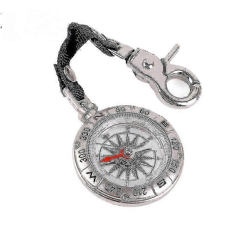Zinc Alloy Quick Hang Gift Compass (1pcs,silver )