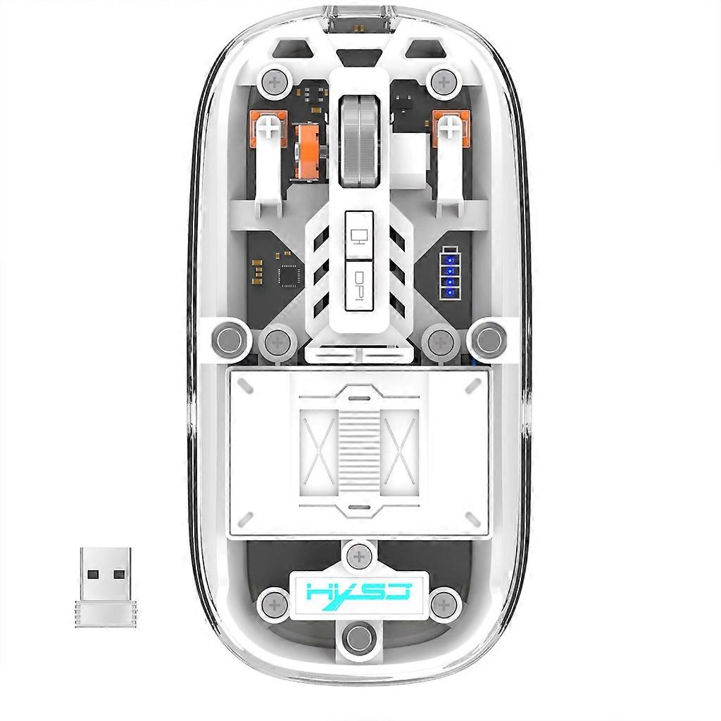 Sleek and Durable Wireless Computer Mouse with Unique 3D Light Panel and Ergonomic Silent Design - Perfect for Gaming and Office Work