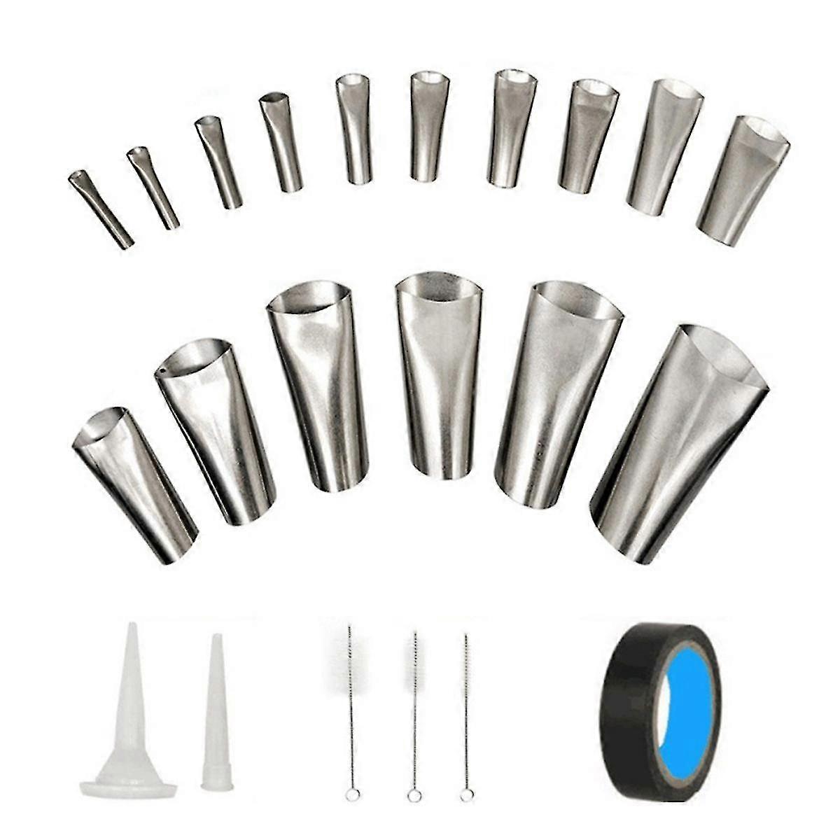 22Pcs Set of Beautiful Seam Nozzle is Coated with Stainless Steel Sealant for Water Joint of Kitchen and Bathroom Window