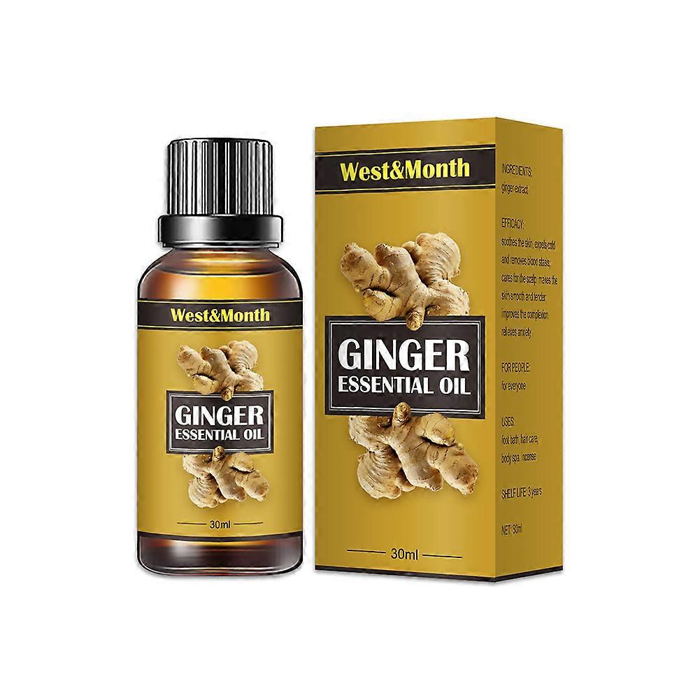 تصريف البطن زيت الزنجبيل التصريف اللمفاوي تدليك الجسم جوهر 30ML