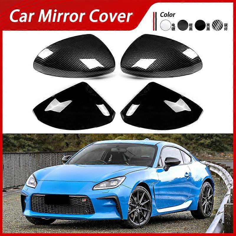 Suitable For 21-24 Toyota Gr 86 Zn8 Rearview Mirror Cover Rear-View Mirror Shell Carbon Fiber Pattern Rearview Mirror Cover