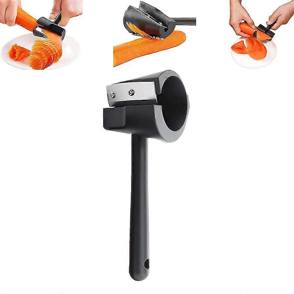 1/2/3 Pcs Spiral Funnel Flower Roller,vegetables Fruits Spiral Slicer Cutter Sharpener Kitchen Tool