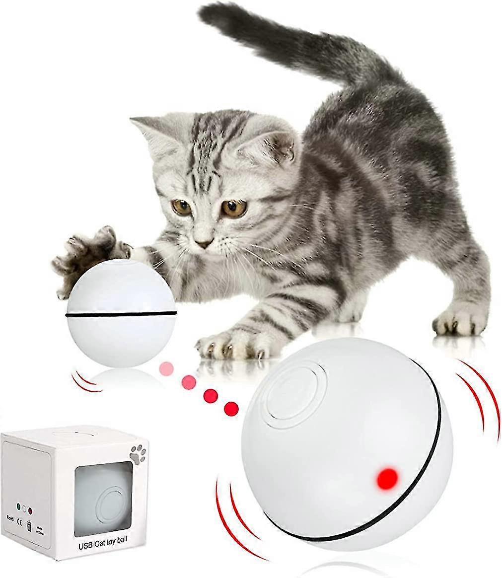 Interactive Cat Ball, Obstacle Sensing Kitten Toy With Usb Rechargeable Led Timer Function, Very Suitable For Your Cat And Puppy