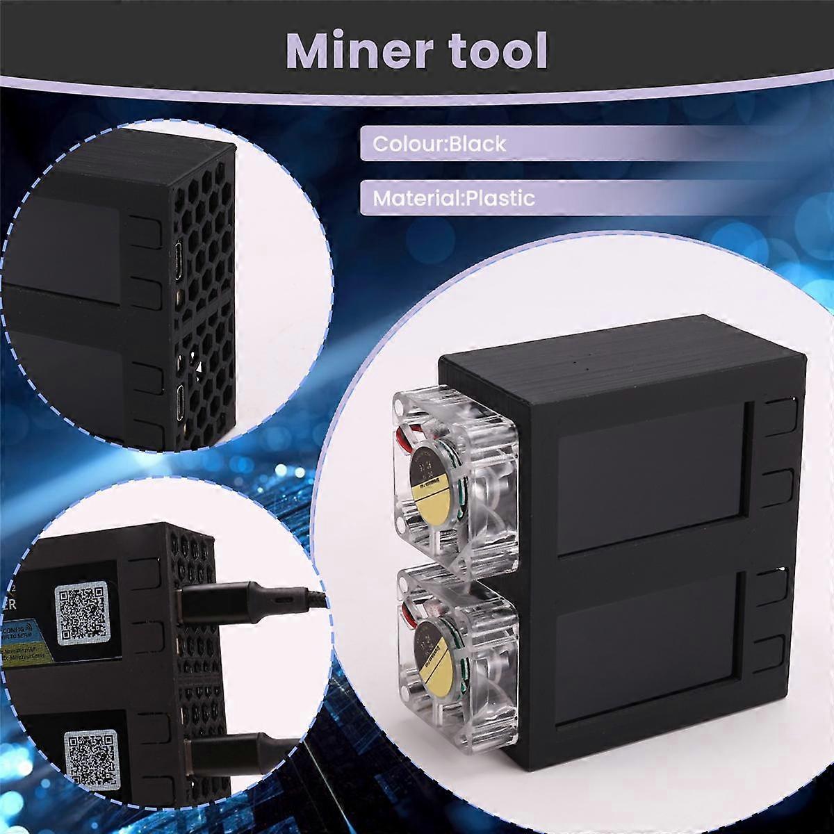 Para NerdMiner V2 Minero 78KH/SX2 Doble Pantalla BTC Solo Minero de Lotería  Bitcoin Nerd Minero
