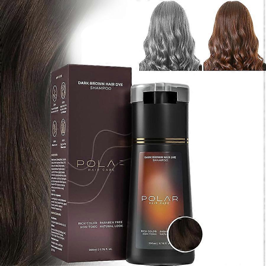 Hair Dye Shampoo, 3 in 1 Instant Hair Dye Shampoo, Color Shampoo Hair Dye, Gray Hair Coverage Shampoo, Long Lasting Hair Color Shampoo for All Hair Ty