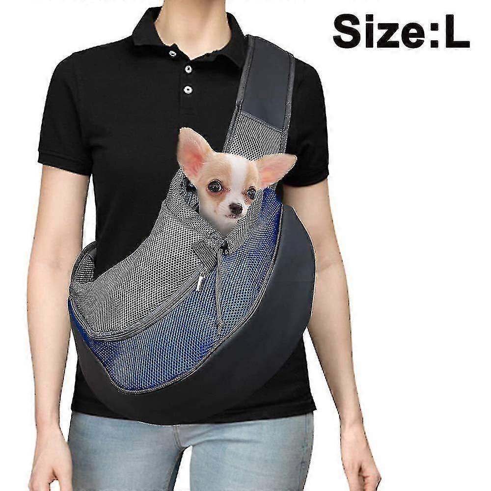 Pet Dog Sling Carrier, Breathable Mesh Adjustable Padded Strap Bag