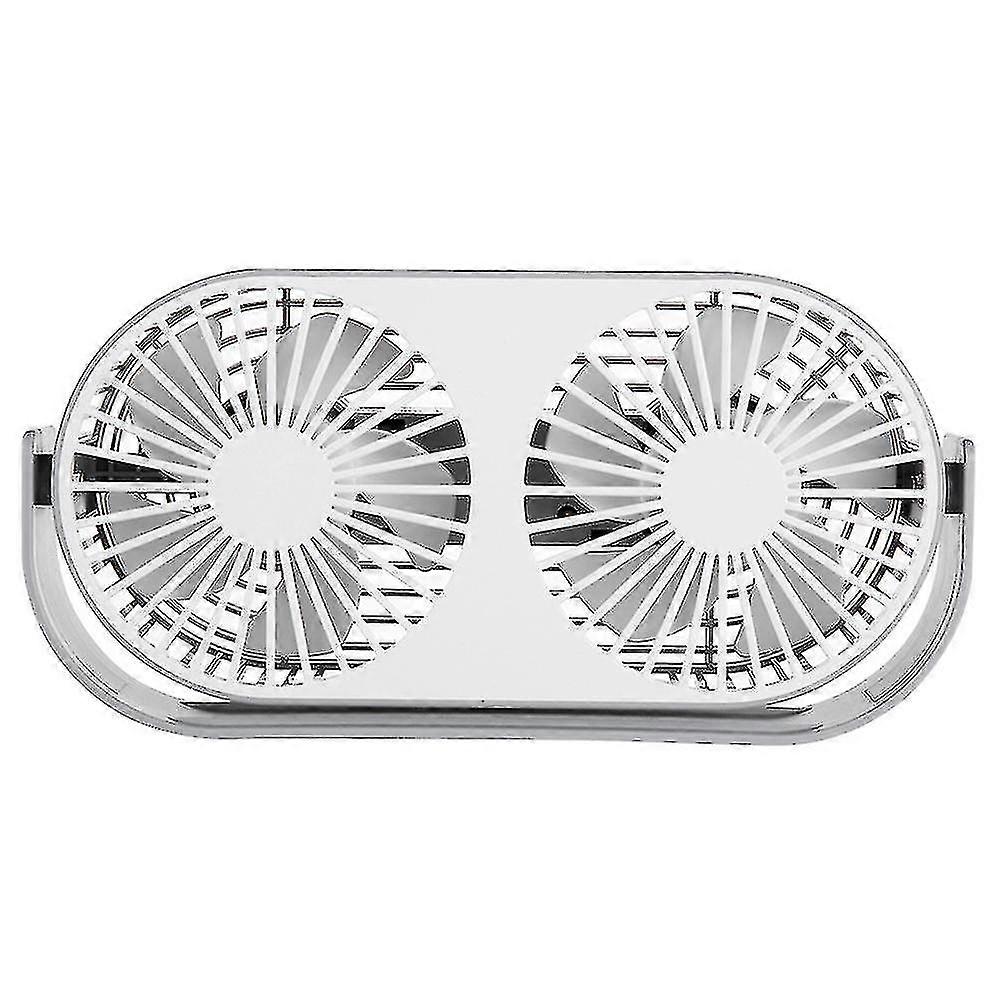 Double Desk Fan Small Tabletop Fan With Strong Airflow