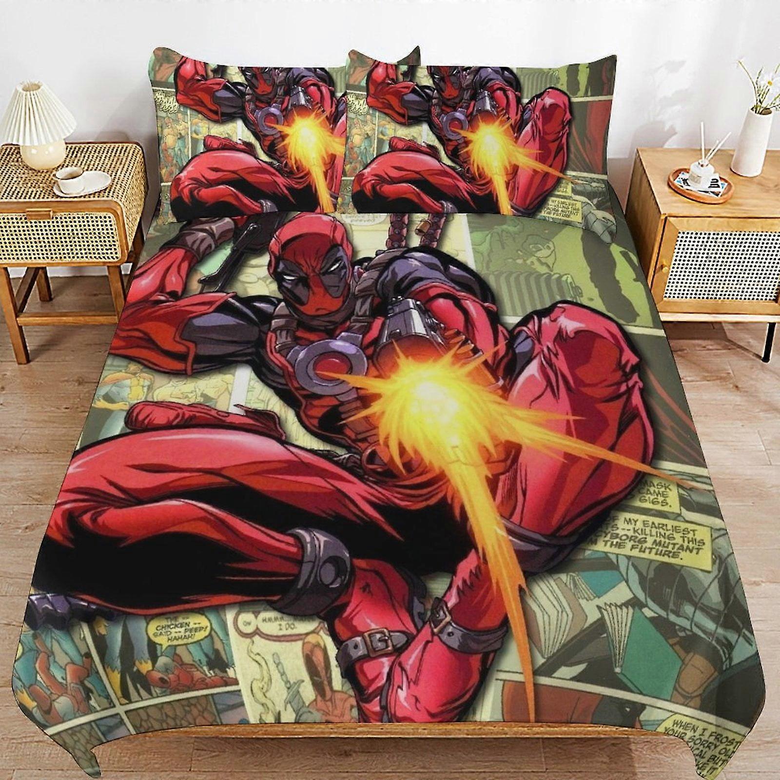 v2389 Bed Sheets Bedding Deadpool Bedding Sets Ultra Soft Skin
