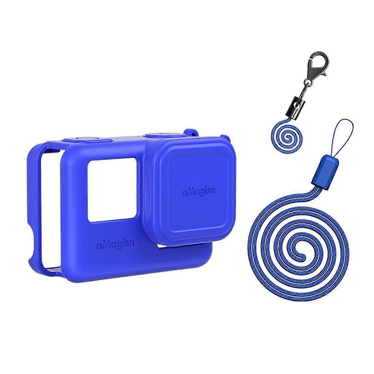 Silicone Protective Case Anti -Fall Protective Shell for Insta 360 Camera Blue