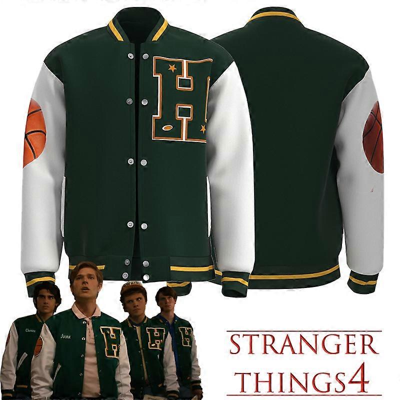 Stranger Things 4 Lucas Sinclair Cosplay Κοστούμι Σακάκι Παντελόνι Πέτο Αθλητισμός Hawkins Μπάσκετ Φανέλα Στολή Άνδρες Γυναίκες