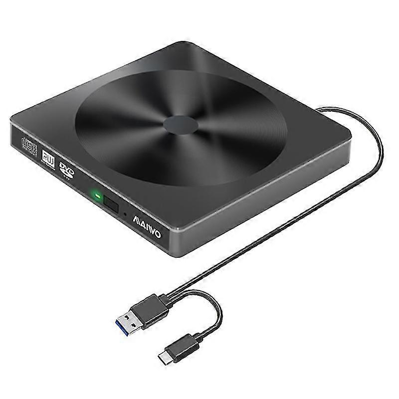K523 Burner Drive Dual Interface USB 3.0 Ultra-Thin Built-in External CD/VCD/DVD Read-Write Player