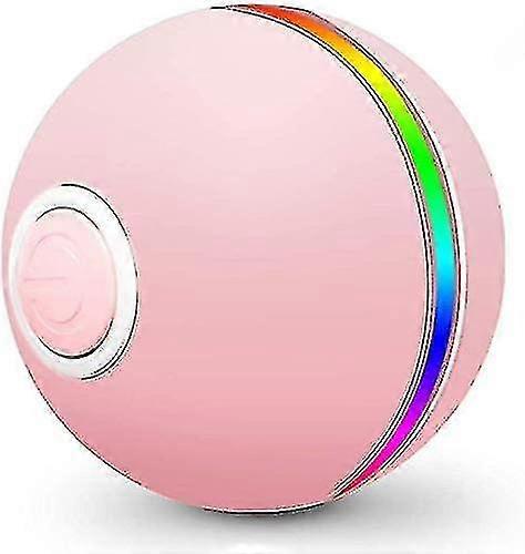 Jouet pour chat d’intérieur, interactif automatique à 360 degrés auto-rotatif Cat Ball Jouet USB Rechargeable Wicked Ball avec flash LED et herbe à chat intégrée